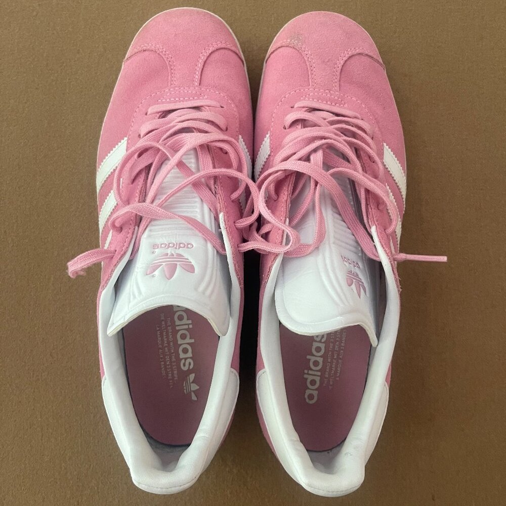 PINK ADIDAS GAZELLE MEN SIZE 10